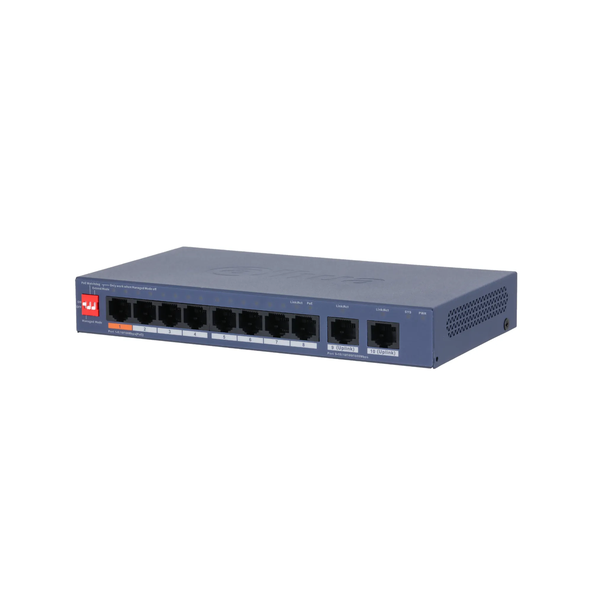 SWITCH ADMINISTRABLE DE 10 PUERTO *8 POE, DH-CS4010-8ET2GT-60, DAHUA SWITCH ADMINISTRABLE DE 10 PUERTO *8 POE, DH-CS4010-8ET2GT-60, DAHUA