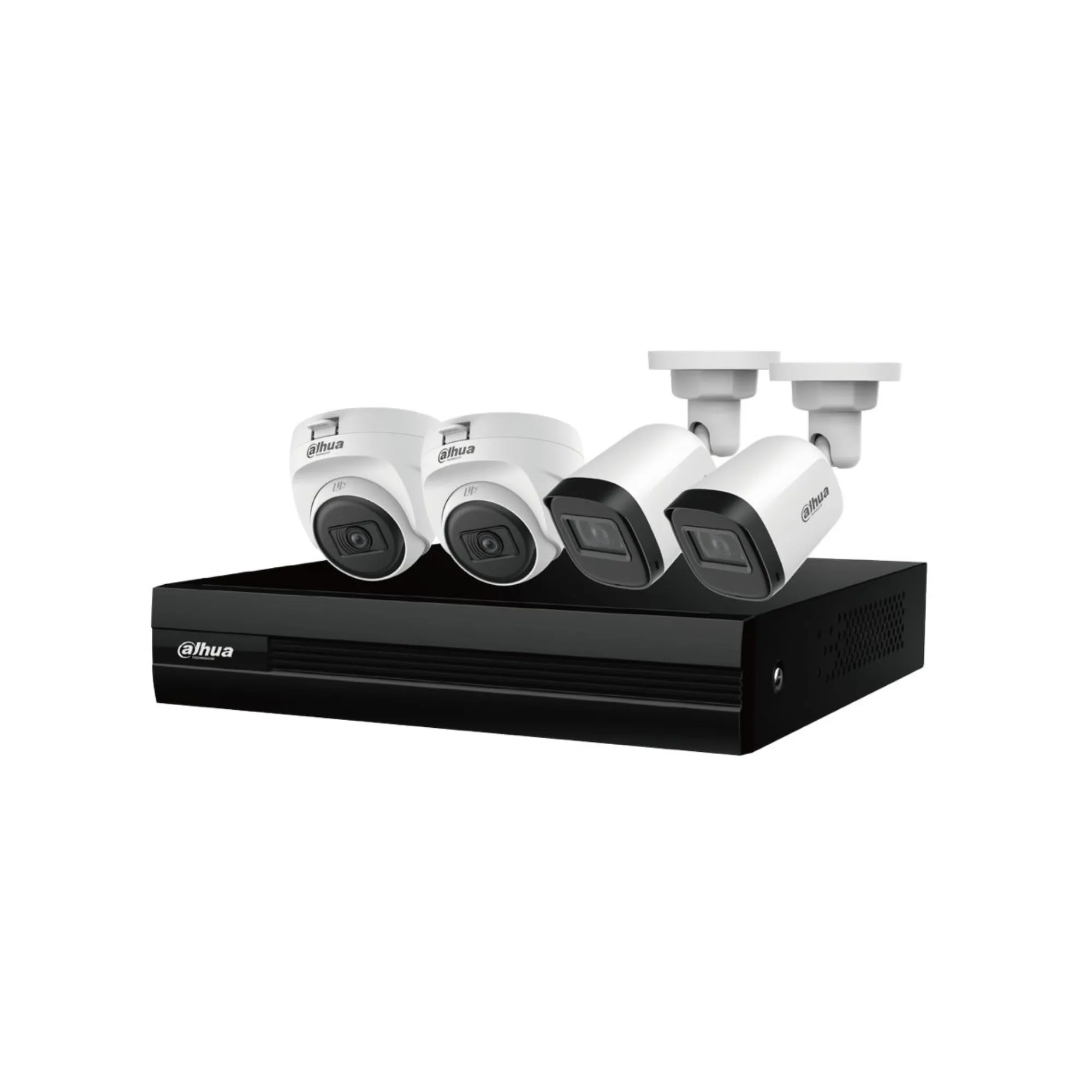 KIT DAHUA 4 CAMARAS PLASTICAS 1080P, DH-KIT-U-4CH-1080P, DAHUA