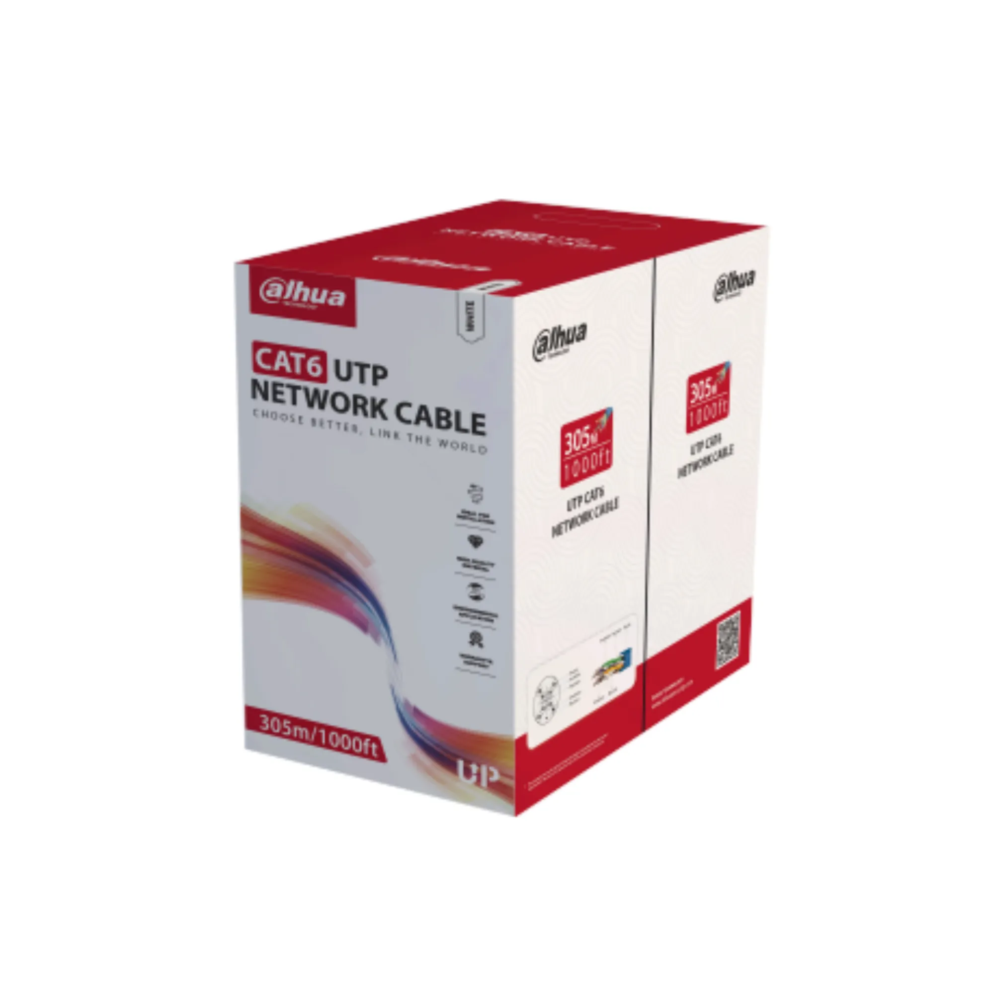 CABLE UTP CAT 6UN 305 METROS, DH-PFM920I-6UN-C-white, DAHUA CABLE UTP CAT 6UN 305 METROS, DH-PFM920I-6UN-C-white, DAHUA
