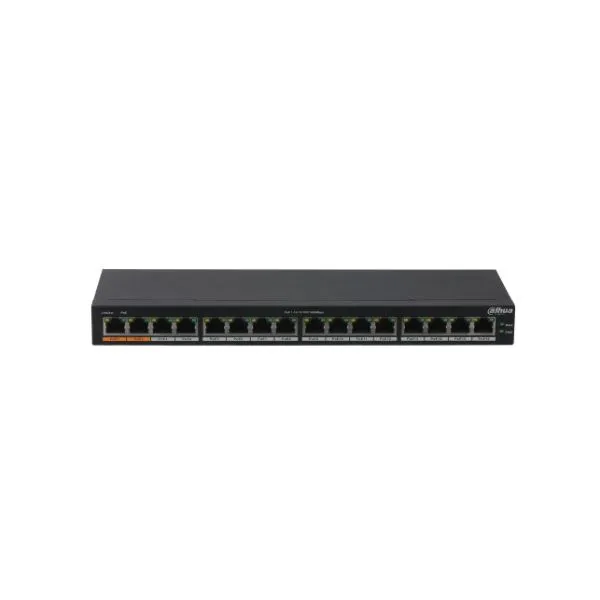 SWITCH GIGABIT 16 PUERTOS POE, DH-PFS3016-16GT-190, DAHUA SWITCH GIGABIT 16 PUERTOS POE, DH-PFS3016-16GT-190, DAHUA