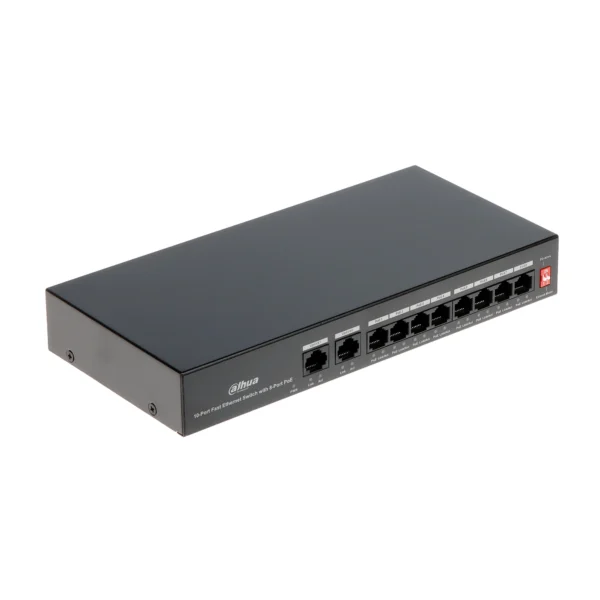 SWITCH POE FAST ETEHRNET 10 PUERTOS *8P, PFS3010-8ET-65, DAHUA