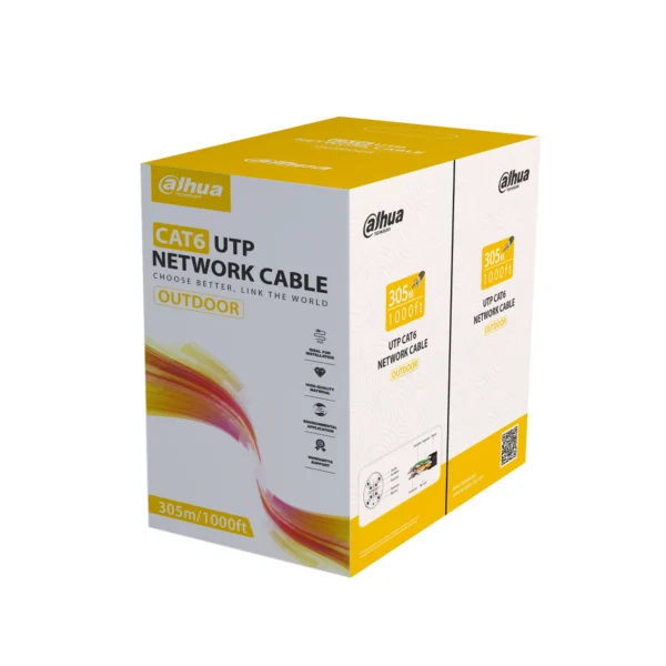 CABLE UTP CAT6 EXTERIORES 100% COBRE, DH-PFM920-6UN-black, DAHUA