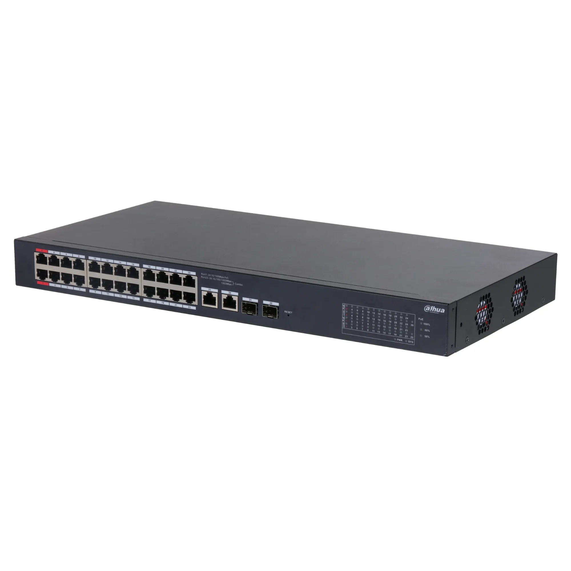 SWITCH ADMINISTRABLE DE 26 PUERTOS, DH-CS4226-24ET-240-V2, DAHUA SWITCH ADMINISTRABLE DE 26 PUERTOS, DH-CS4226-24ET-240-V2, DAHUA